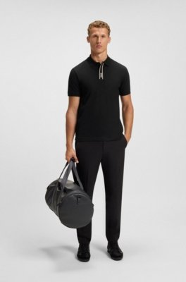 Polo Paddy Com Carcela Às Riscas E Logo