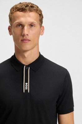 Polo Paddy Com Carcela Às Riscas E Logo