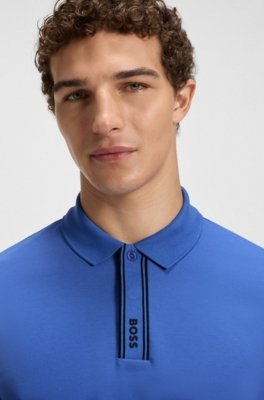 Polo Paddy Com Carcela Às Riscas E Logo