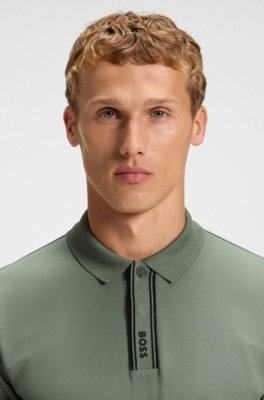 Polo Paddy Com Carcela Às Riscas E Logo
