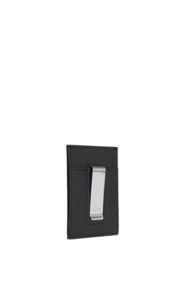 Porta-Moedas Em Couro Granulada Com Logo