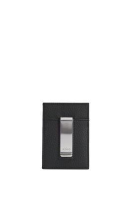 Porta-Moedas Em Couro Granulada Com Logo
