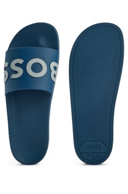 Slides De Fabricação Italiana Com Alça Com Logo Azul - 35