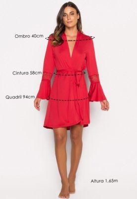 Robe Bravaa Store Feminino Hobby Hobbie Roupão Sexy Noiva Robe 238 Rosa