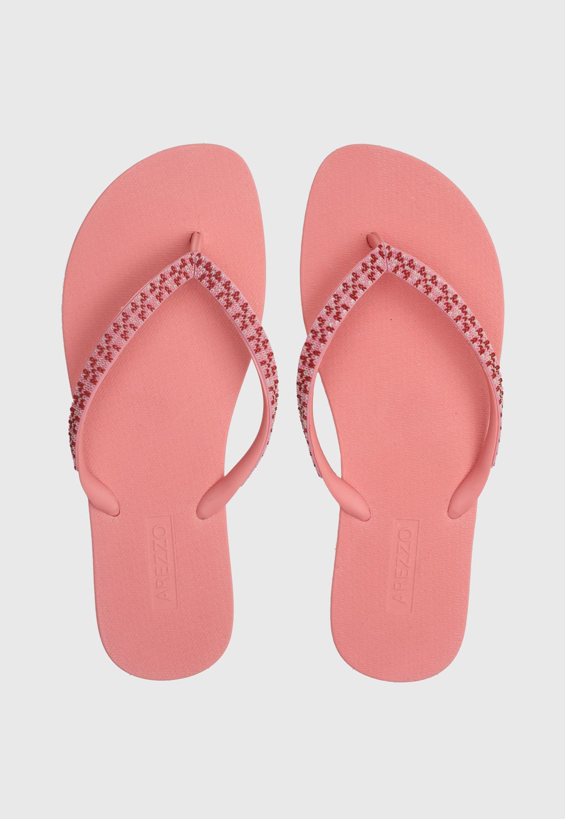 Chinelo BRIZZA Arezzo Apliques Rosa Compre Agora Dafiti Brasil