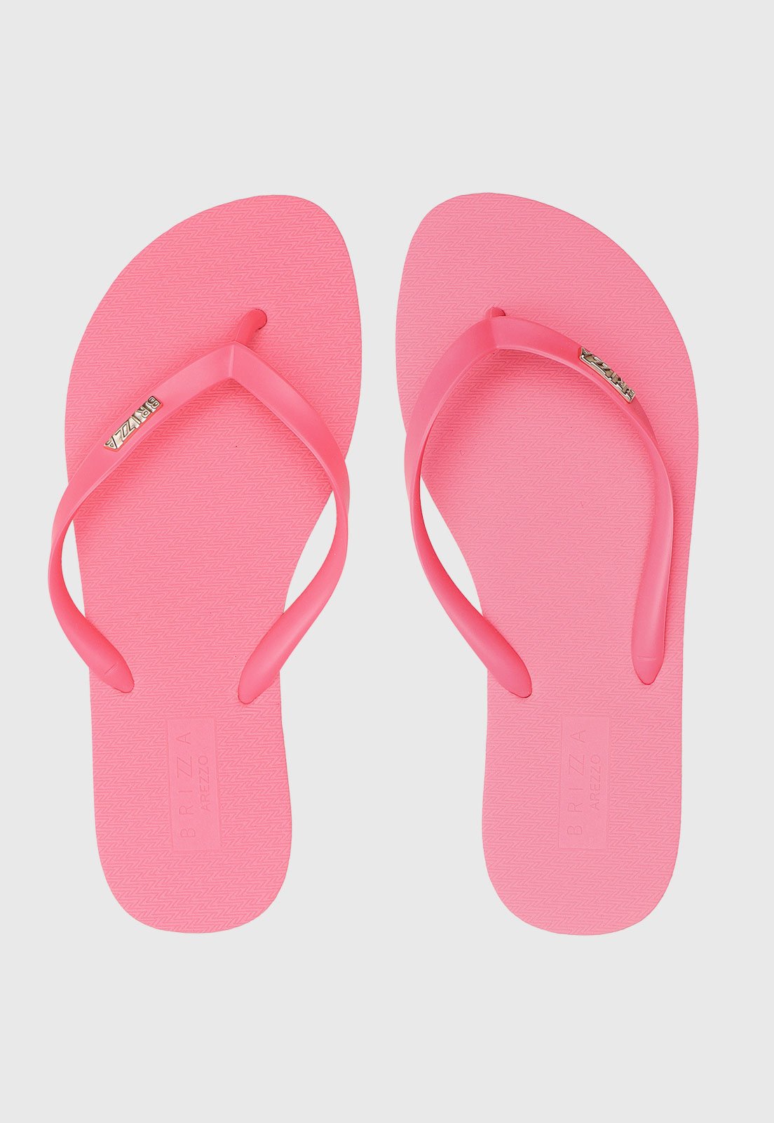 Chinelo BRIZZA Arezzo Logo Rosa Compre Agora Dafiti Brasil