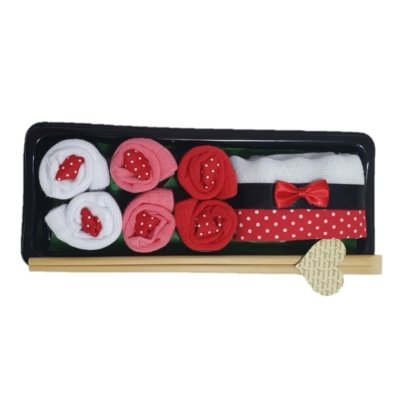 Kit Presente Sushi Baby Chocolate Casual Rosa Menor preço em Kit Presente Sushi Baby Chocolate Casual Rosa