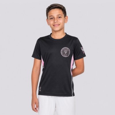 Camisa Inter Miami Dry II Juvenil Preta e Rosa