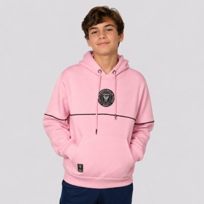 Moletom Inter Miami Canguru Juvenil Rosa