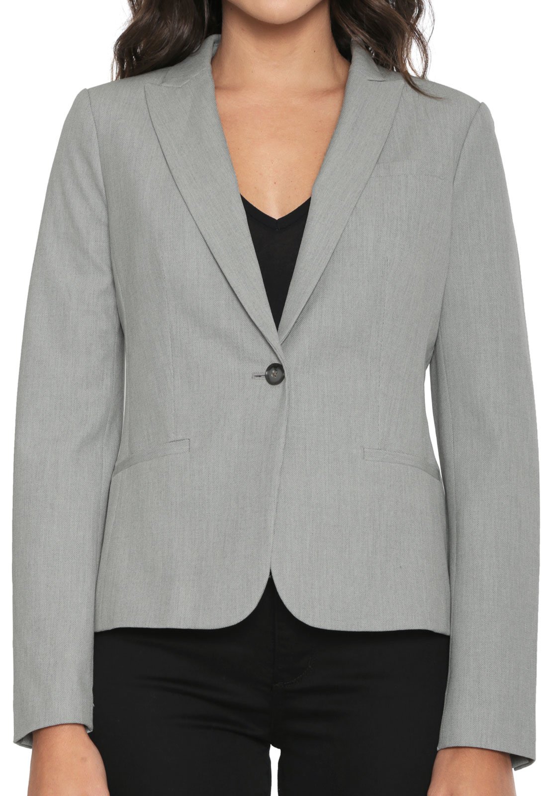 Blazer Banana Republic Classic Fit Birdseye Cinza Compre Agora Dafiti Brasil 