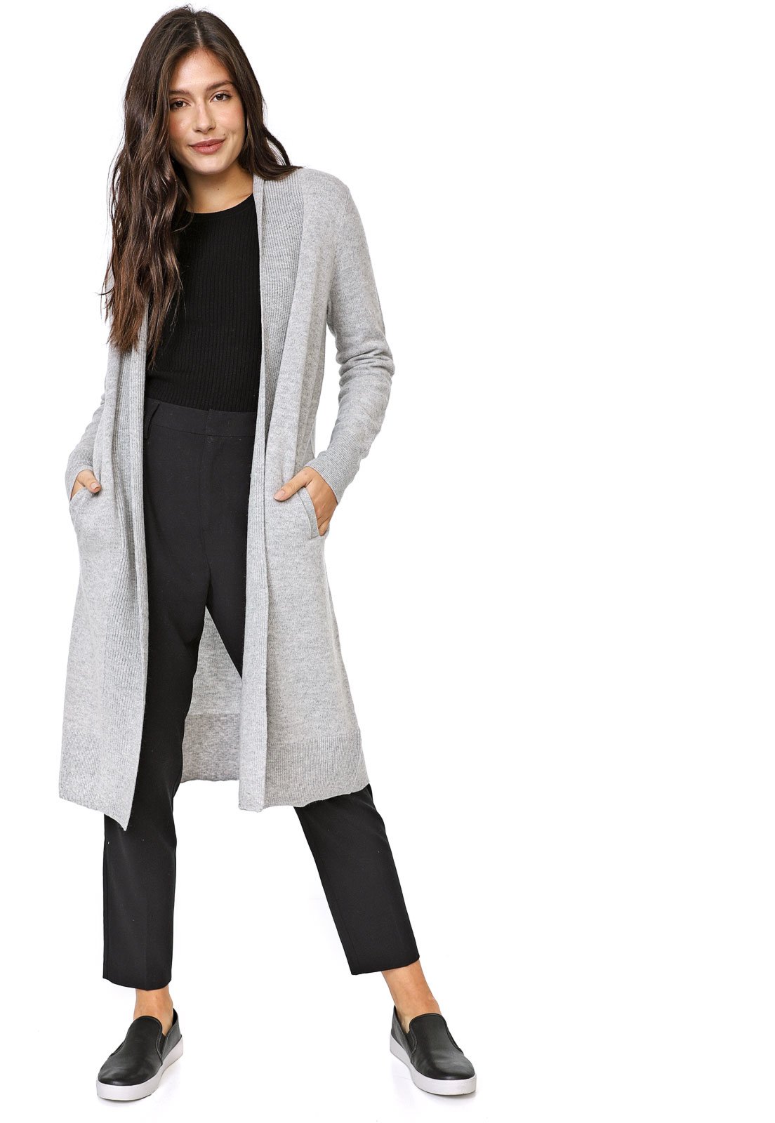 cardigan lã feminino