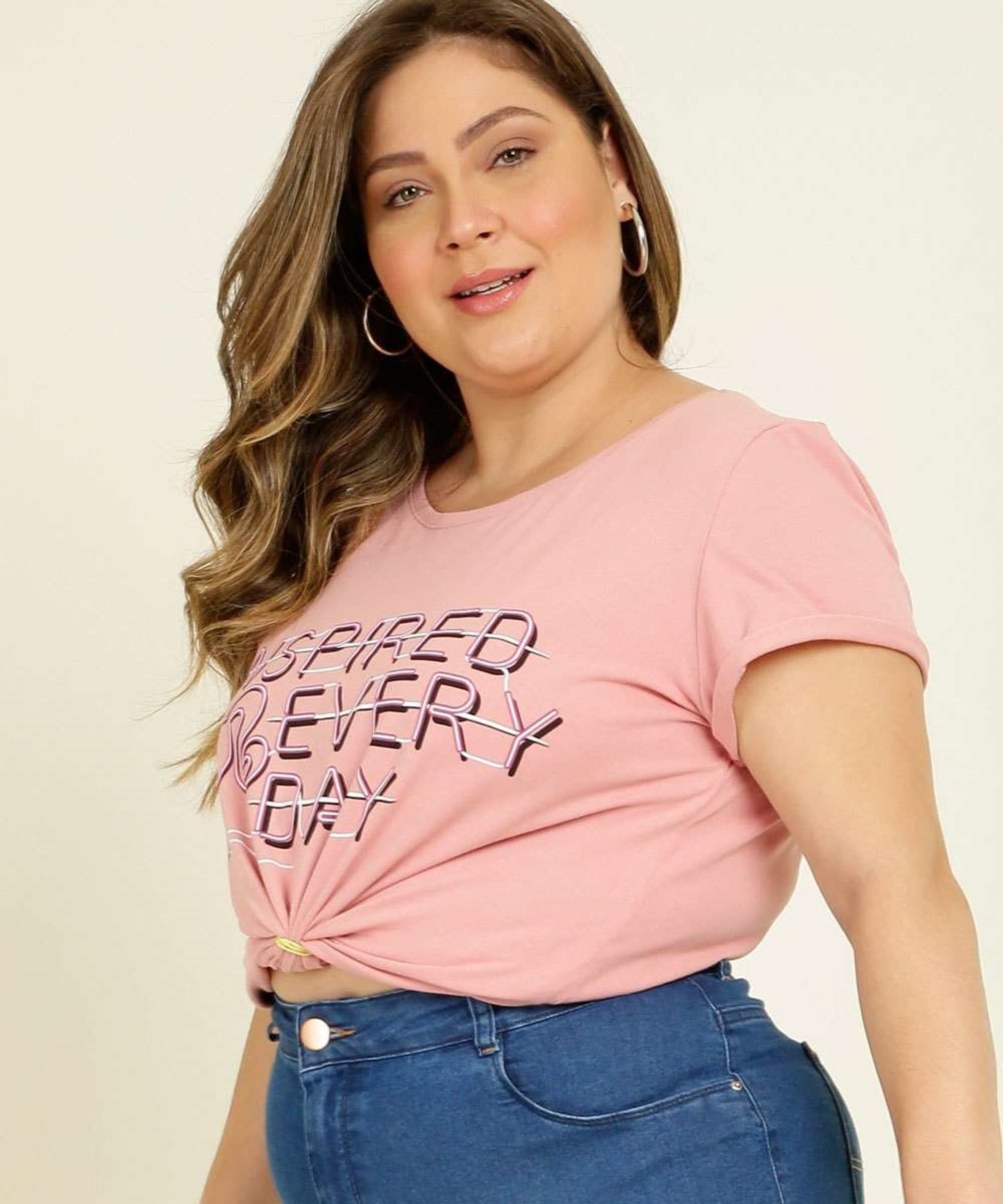 Blusa Plus Size Feminina Estampa Frontal Barbie