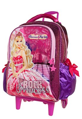 Mochila Barbie A Princesa e A Pop Star G Dourada - Compre Agora