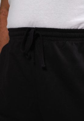Bermuda Basicamente. Plus Size Reta Amarração Preta