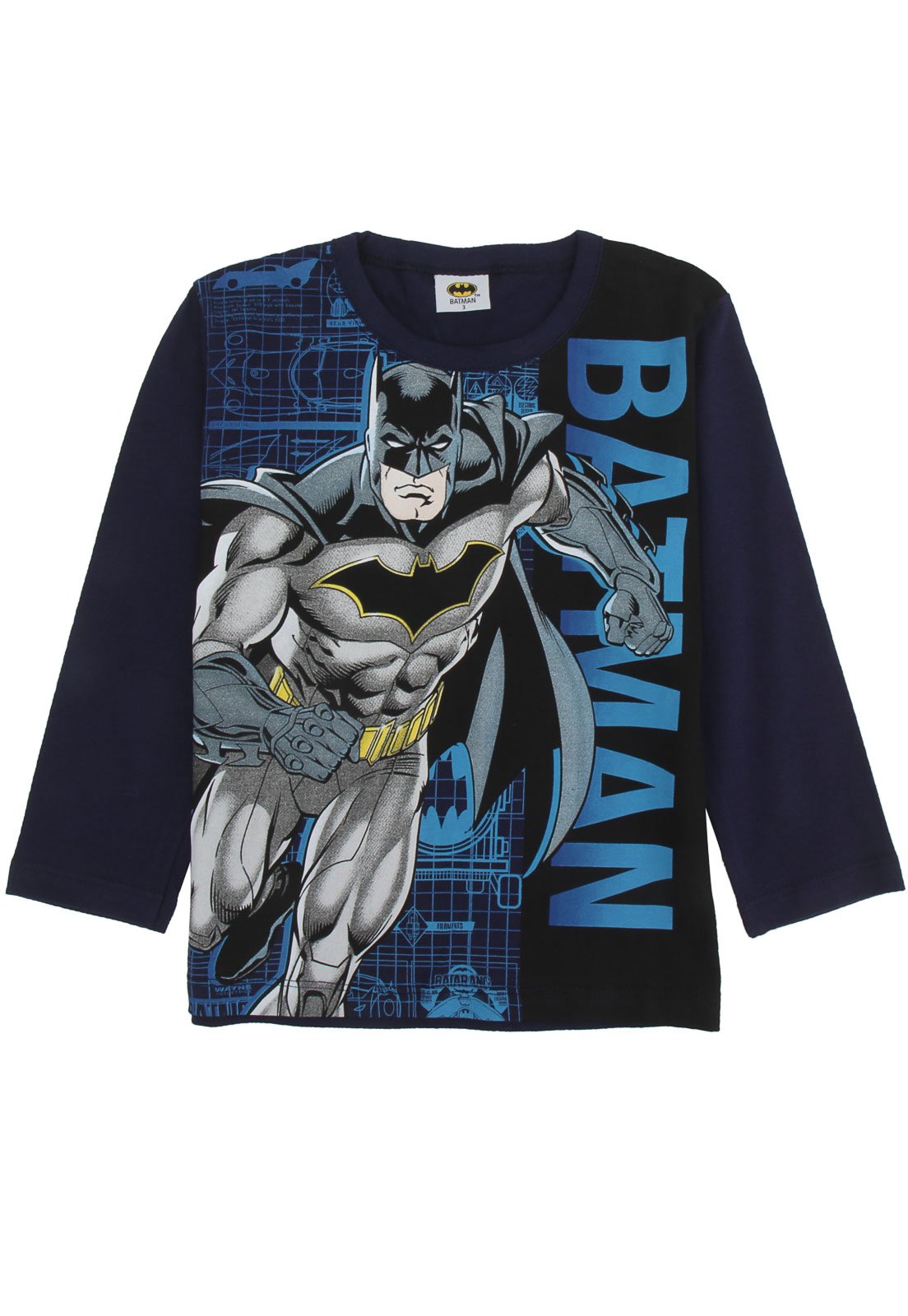 Camiseta Batman Infantil Batman Azul-Marinho - Compre Agora | Dafiti Brasil