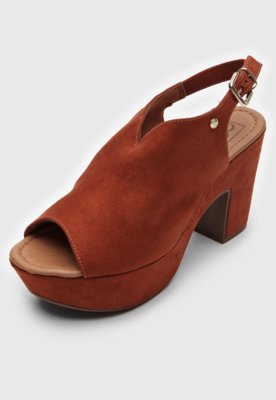 Sandália DAFITI SHOES Meia Pata Caramelo - Compre Agora