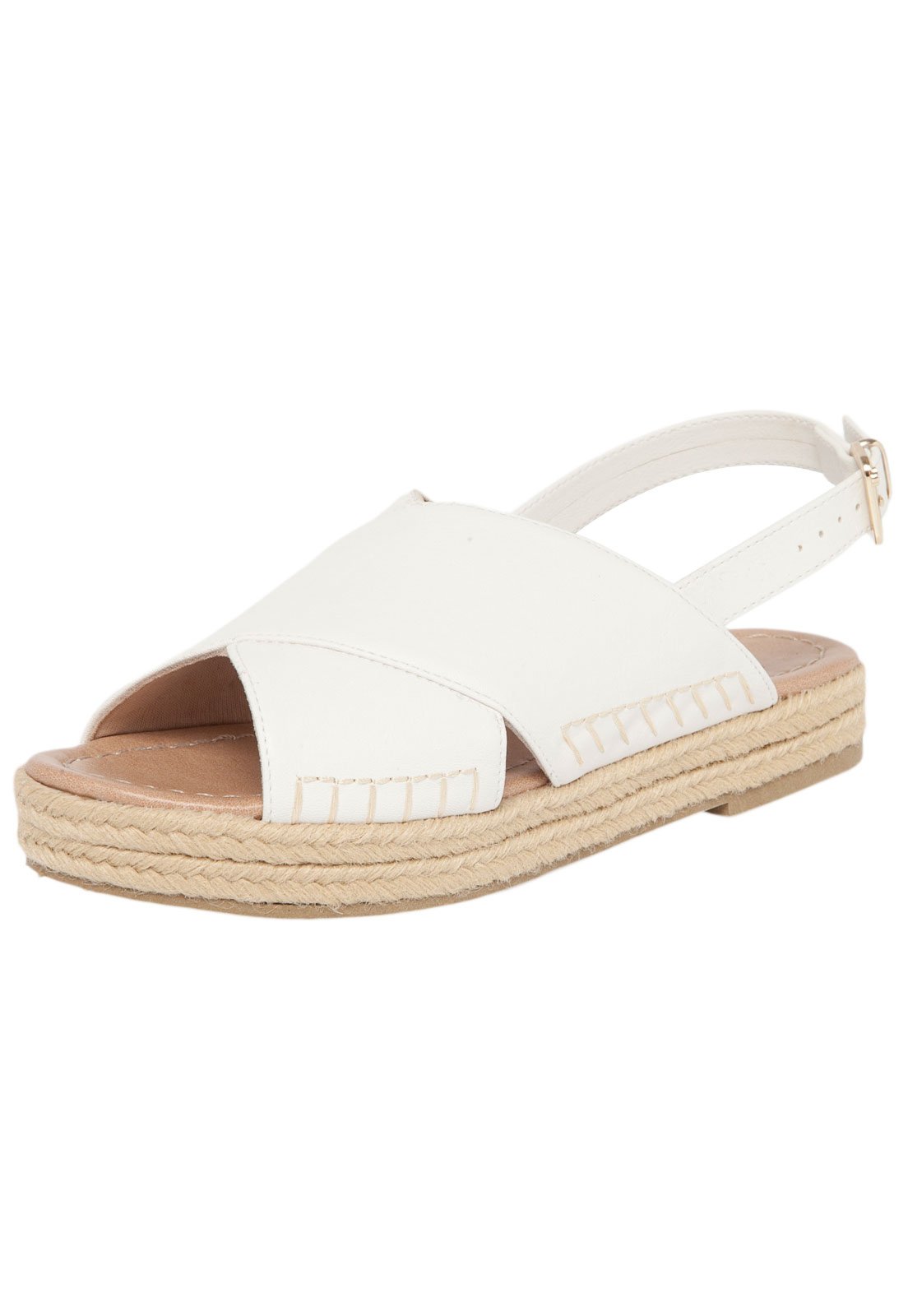 sandalia espadrille branca