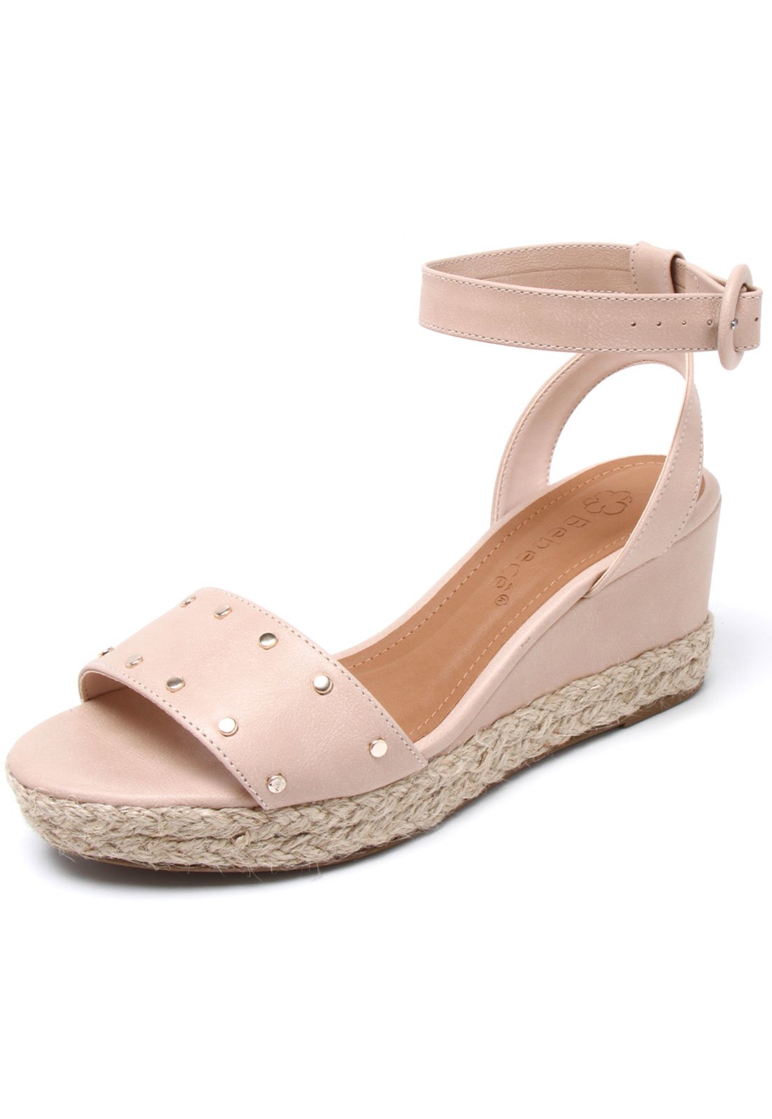 Sandalia Espadrille Bebece Metal Nude Compre Agora Dafiti Brasil