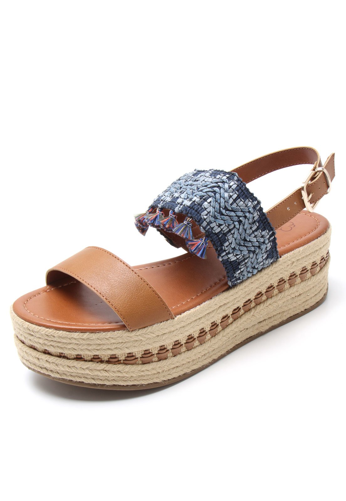 sandália bebecê flatform