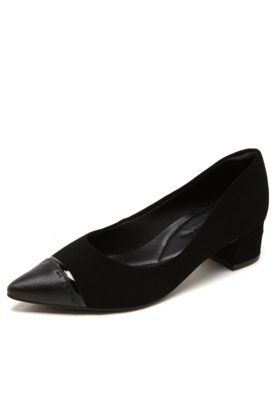 scarpin bebecê bico fino preto