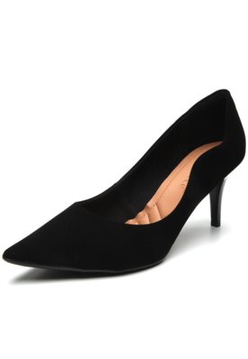 scarpin camurça preto