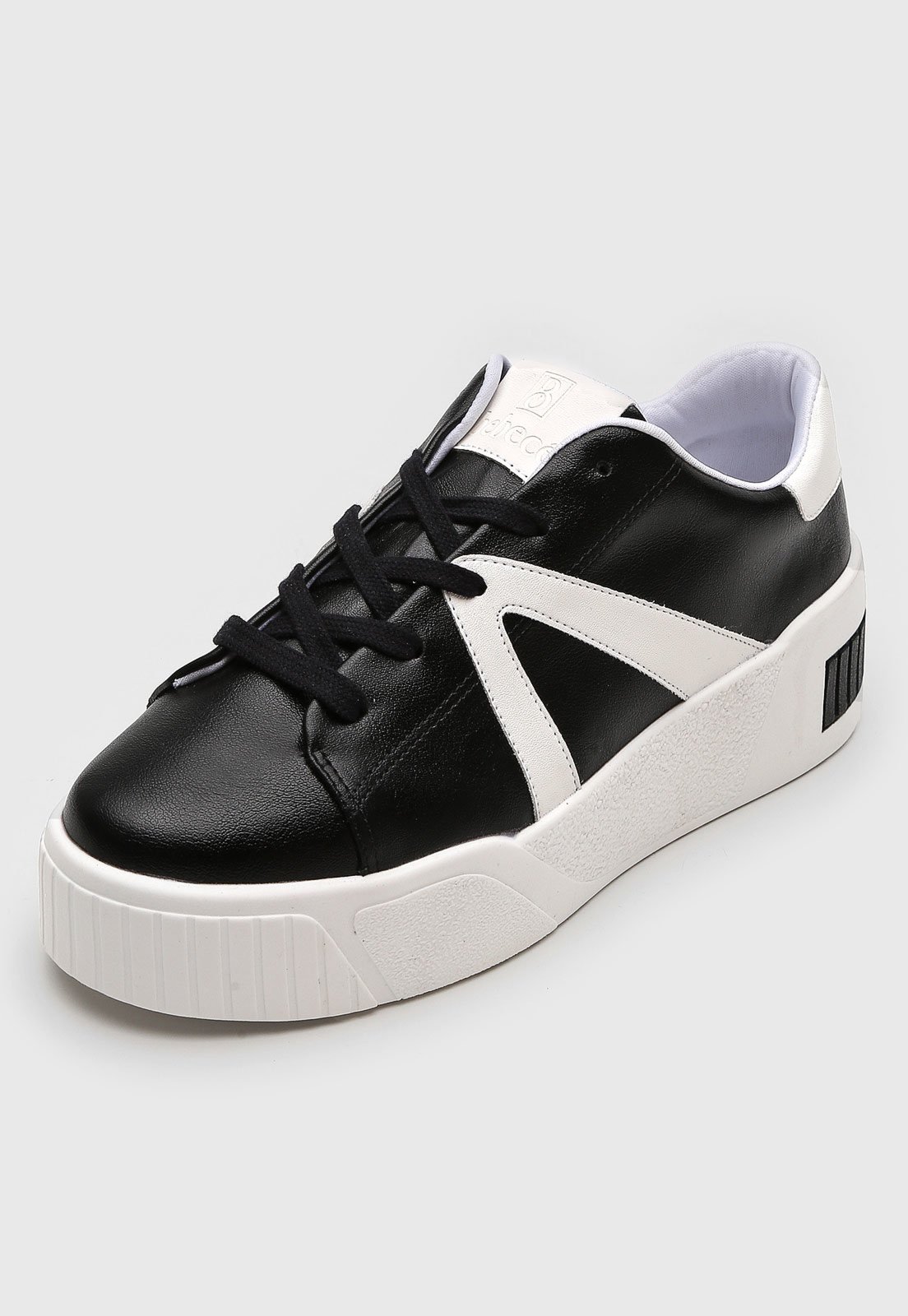 Tênis Flatform Dafiti Shoes Recortes Branco - Compre Agora