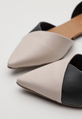 Sapatilha Slingback Bebecê Color Block Preta