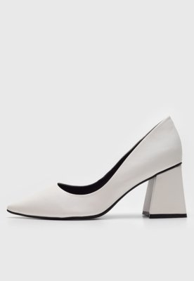Scarpin Bebecê Liso Branco