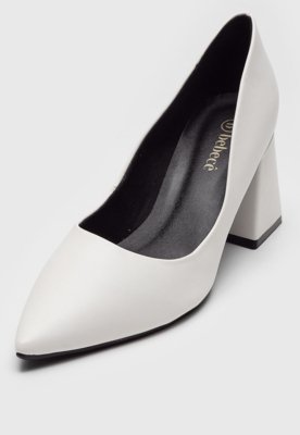 Scarpin Bebecê Liso Branco