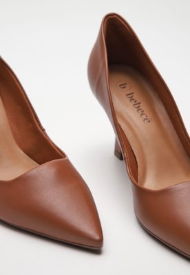 Scarpin Bebecê Liso Marrom
