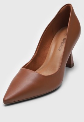 Scarpin Bebecê Liso Marrom