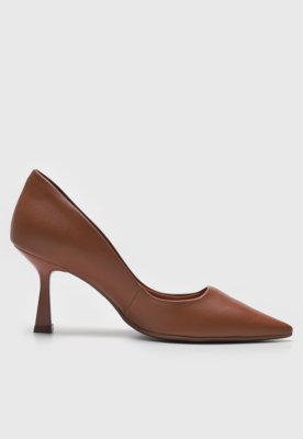 Scarpin Bebecê Liso Marrom