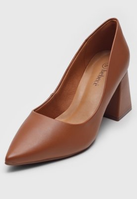 Scarpin Bebecê Liso Marrom