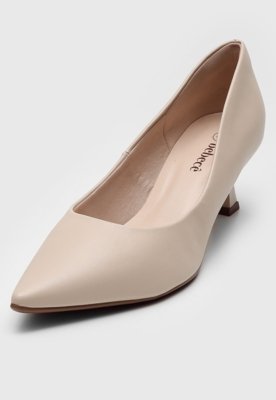 Scarpin Bebecê Liso Off-White