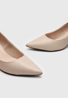 Scarpin Bebecê Liso Off-White