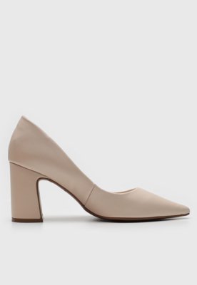Scarpin Bebecê Liso Off-White