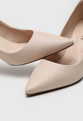 Scarpin Bebecê Liso Off-White