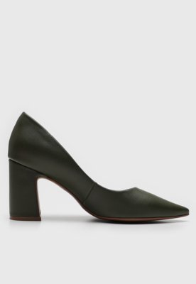 Scarpin Bebecê Liso Verde