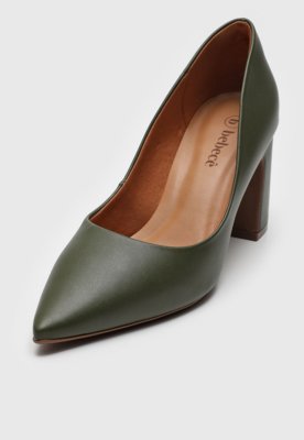 Scarpin Bebecê Liso Verde