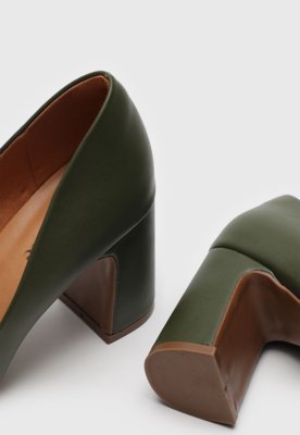 Scarpin Bebecê Liso Verde