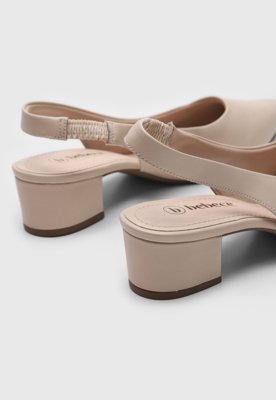 Scarpin Slingback Bebecê Liso Off-White