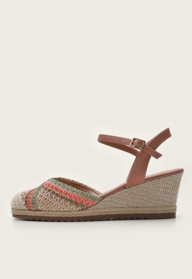 Sandalia sales espadrille bege