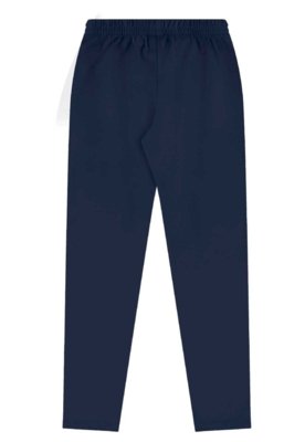 Calça Legging Infantil em Cotton Bee Loop Azul Marinho