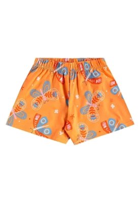 Conjunto Bata e Short Menina Bee Loop Amarelo