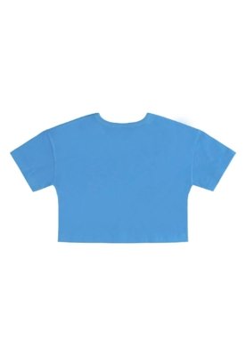 Conjunto Blusa Cropped Short-Saia Bee Loop Azul