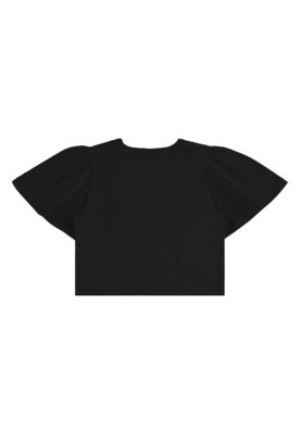 Conjunto Blusa Cropped e Short Bee Loop Preto