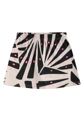 Conjunto Blusa Cropped e Short-Saia Bee Loop Preto