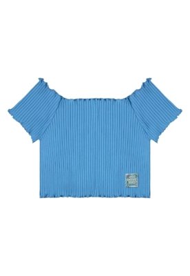 Conjunto Blusa Short Estampado Bee Loop Azul