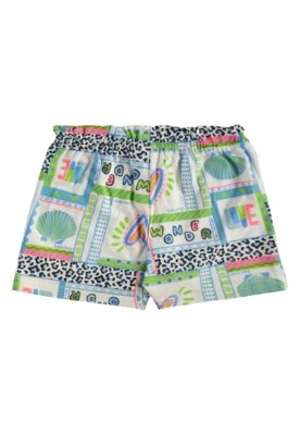 Conjunto Blusa Short Estampado Bee Loop Azul