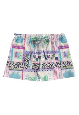 Conjunto Blusa Short Estampado Bee Loop Roxo